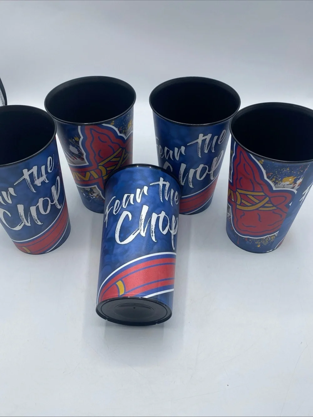Atlanta Braves Baseball MLB Stadium 32oz Souvenir Feat The Chomp Plastic Cups 5